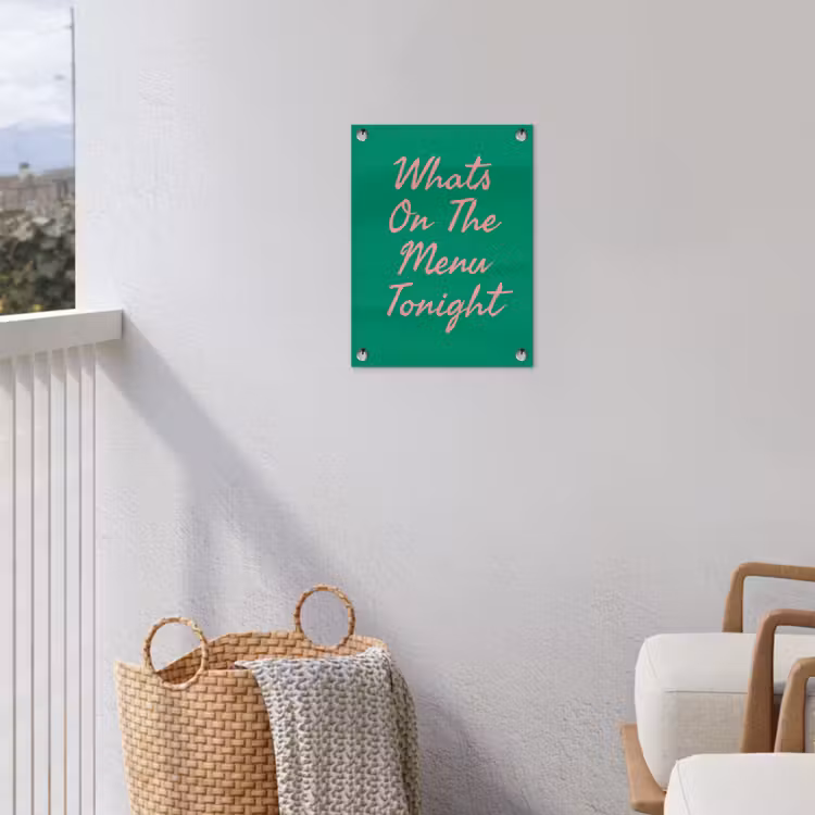 Tuinposter - Menu - Quote - Roze — 3