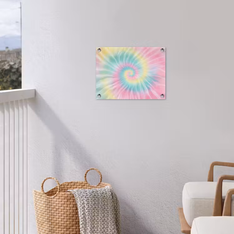 Tuinposter - Pasteltinten - Tie dye - Roze — 3