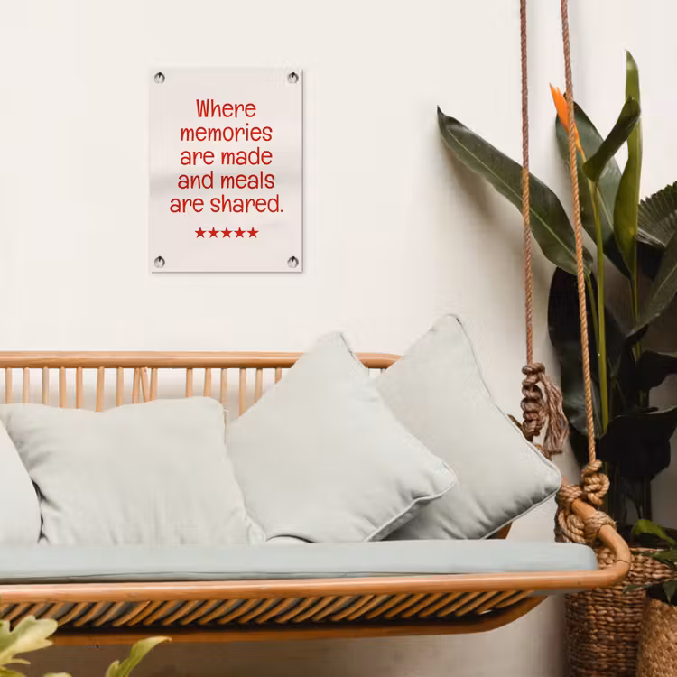 Tuinposter - Quote - Sterren - Rood - Memories — 5