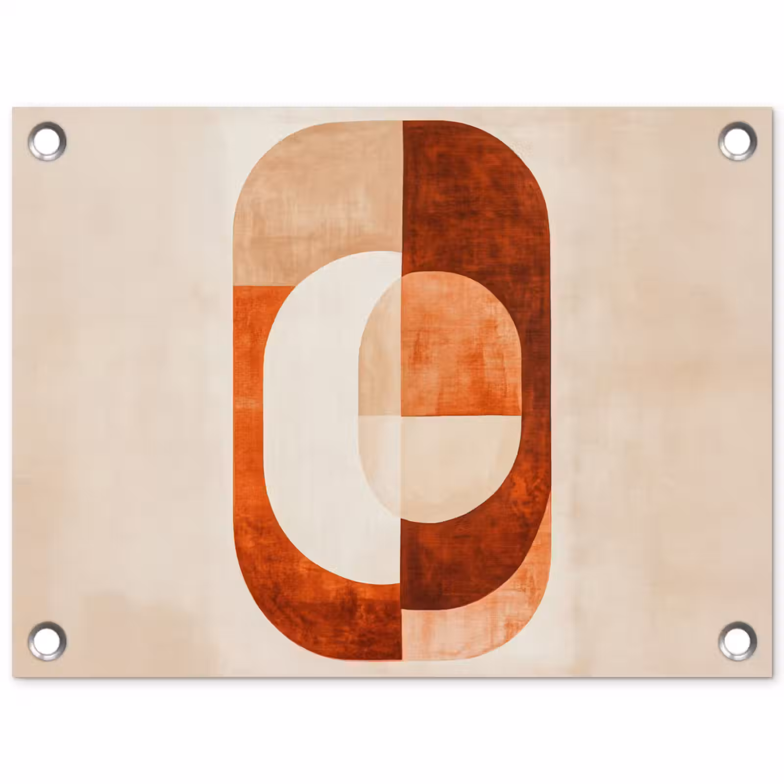Tuinposter - Illustratie - Abstract - Vormen - Rood — 1