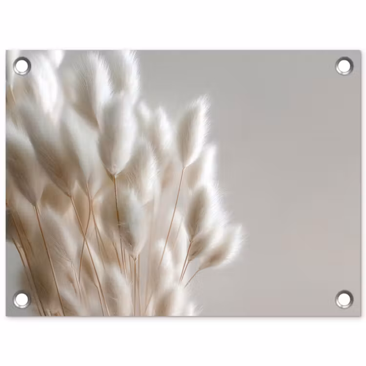 Tuinposter - Pluimen - Beige - Minimalistisch — 1