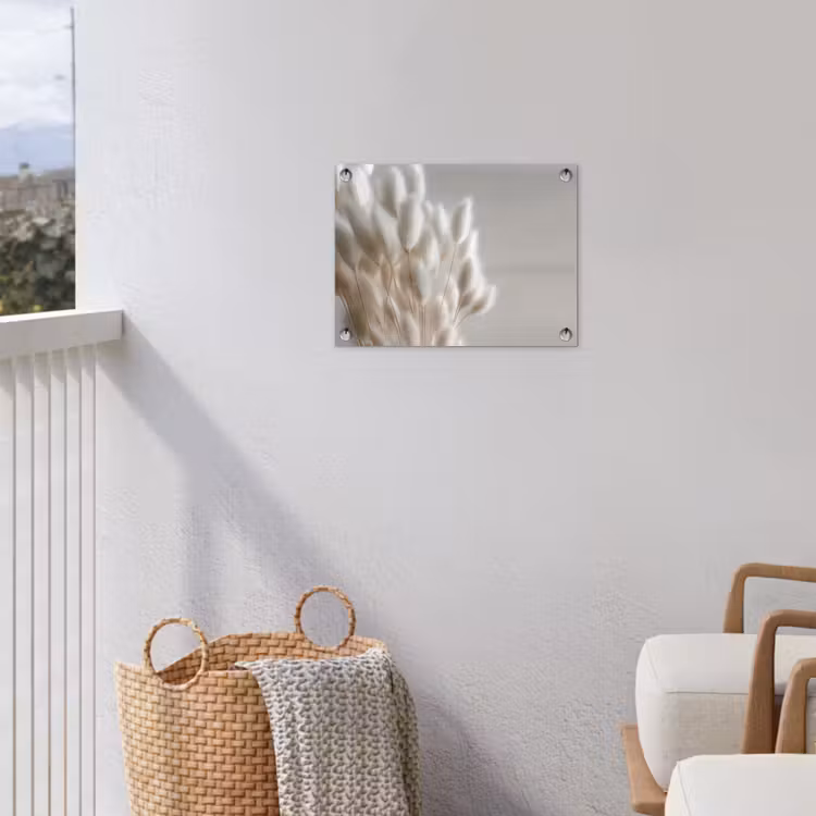 Tuinposter - Pluimen - Beige - Minimalistisch — 3