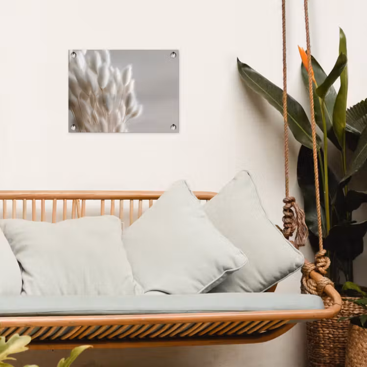 Tuinposter - Pluimen - Beige - Minimalistisch — 5