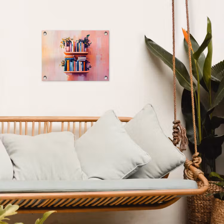 Tuinposter - Planken - Boeken - Bladeren — 5