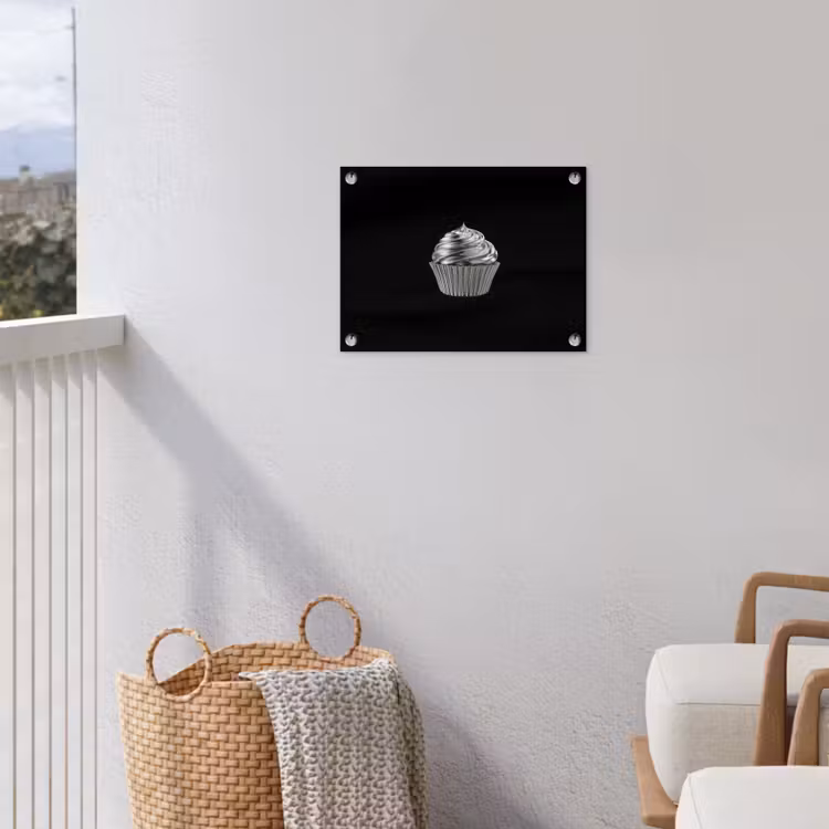 Tuinposter - Cupcake - Luxueus - Zilver — 3
