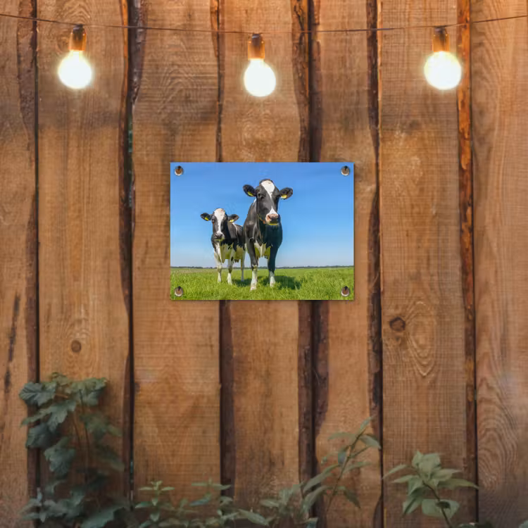 Tuinposter - Koeien - Weiland - Gras - Dieren - Boerderij — 2