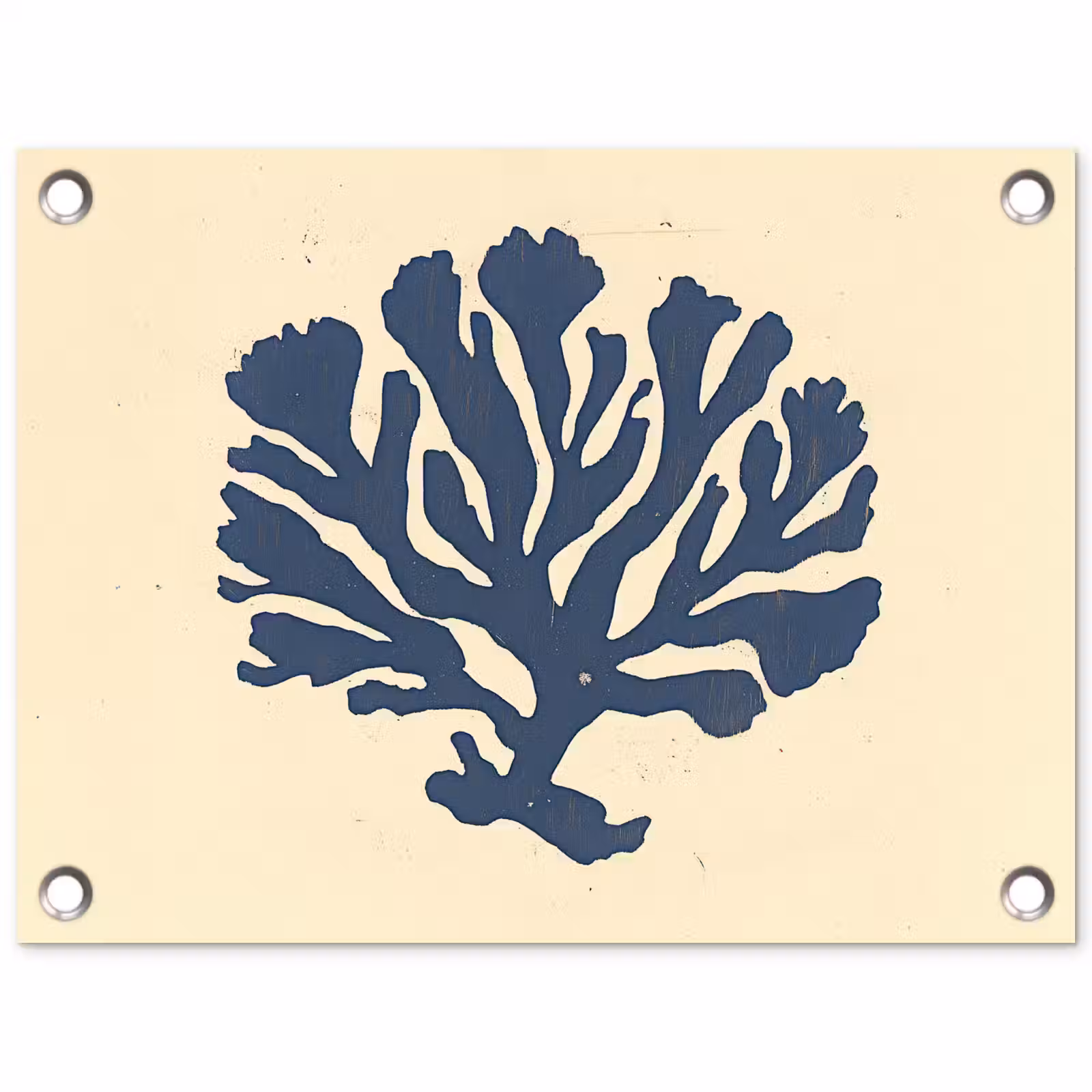 Tuinposter - Blauw koraal - Vertakkingen - Beige — 1
