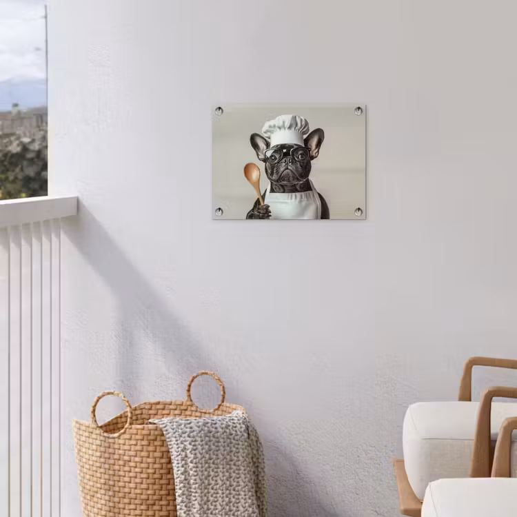 Tuinposter - Bril - Hond - Kok — 3