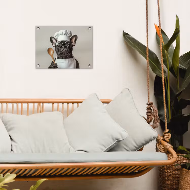 Tuinposter - Bril - Hond - Kok — 5