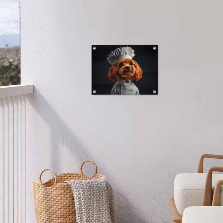 Tuinposter - Bruin - Kok - Hondje — 3