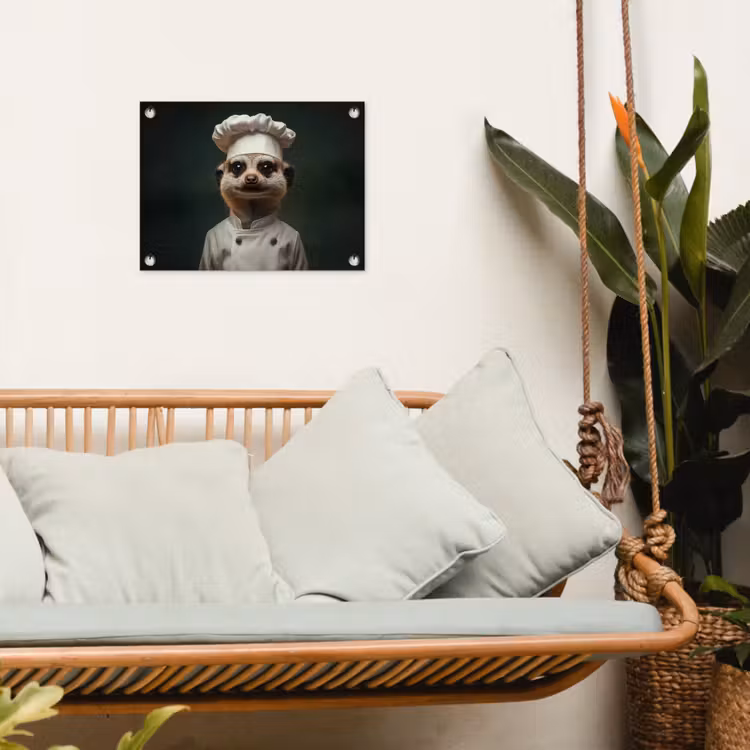 Tuinposter - Dier - Kok - Stokstaartje — 5