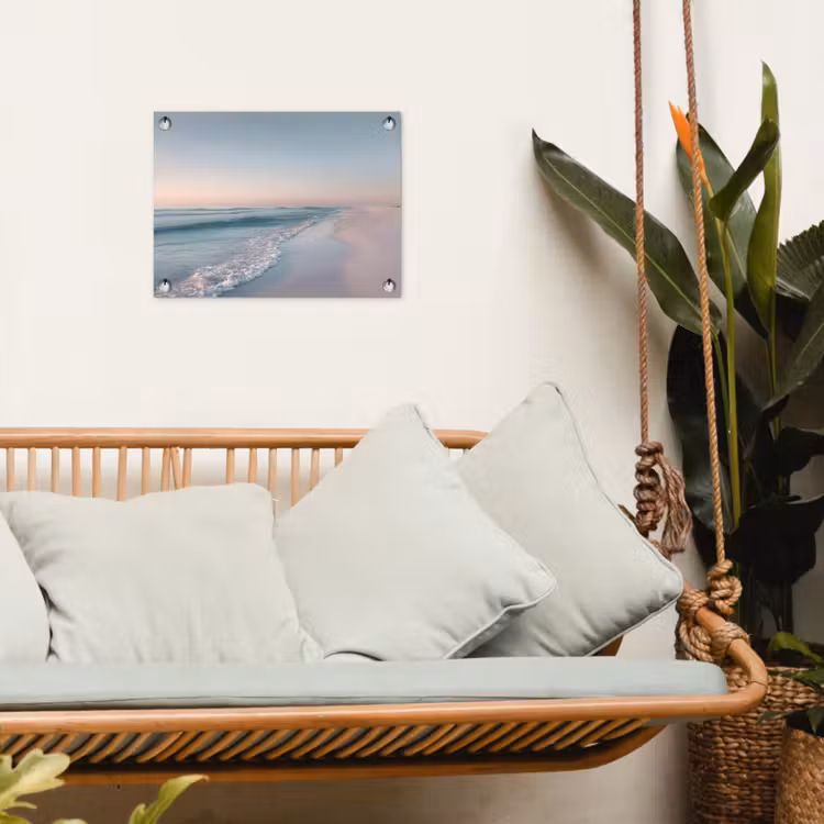 Tuinposter - Kustlijn - Pastel - water — 5