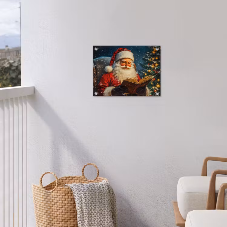 Tuinposter - Kerstman - Kerst - Winter - Kerstboom — 3