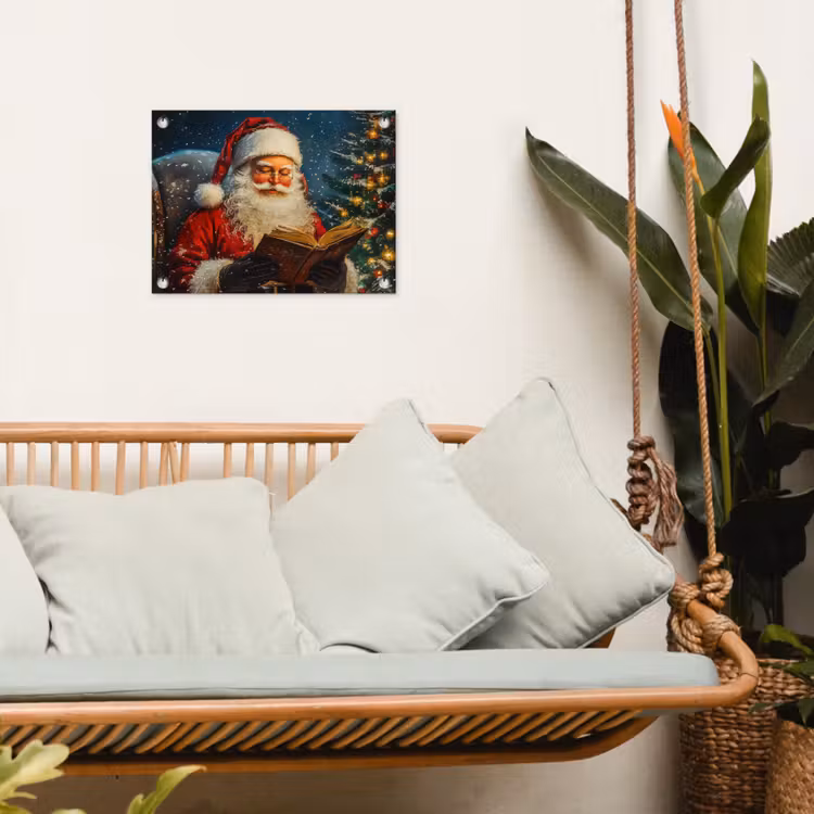 Tuinposter - Kerstman - Kerst - Winter - Kerstboom — 5