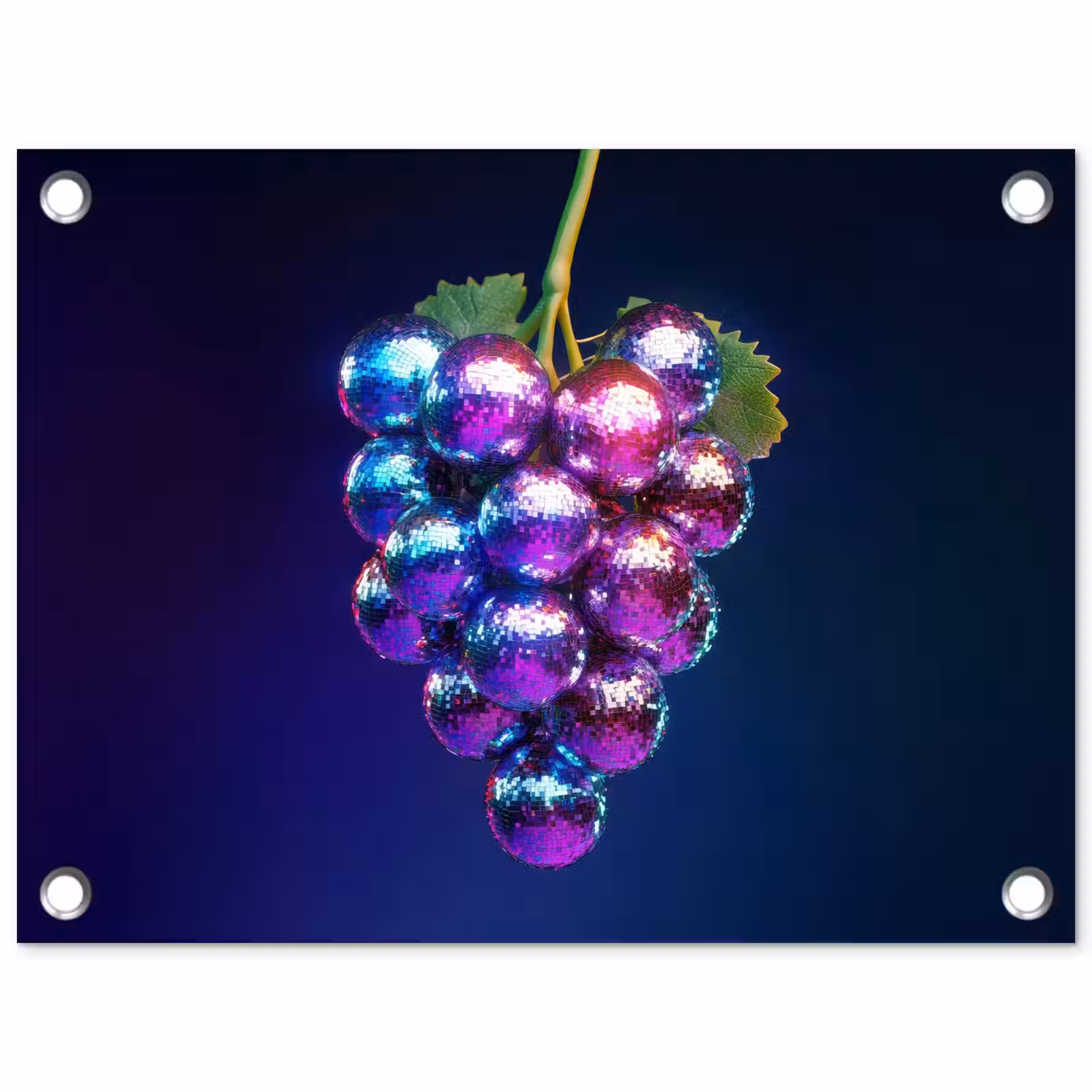 Tuinposter - Paars - Disco - Feest - Druif — 1