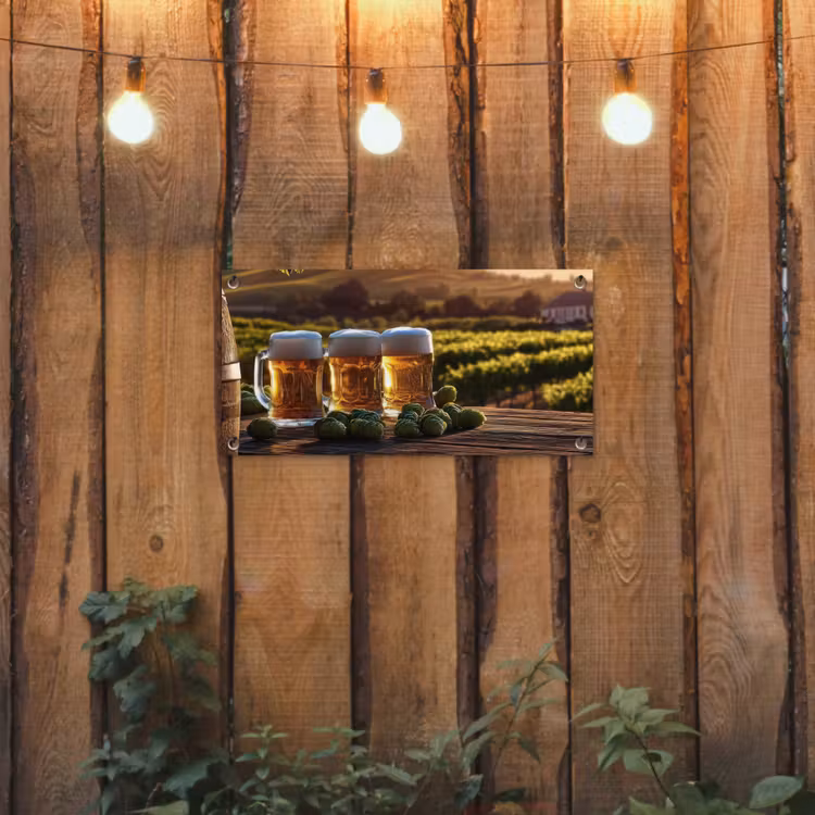 Tuinposter - Bier - Hop - Landschap — 2
