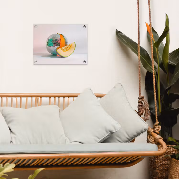 Tuinposter - Disco - Discobal - Meloen - Pastel — 5