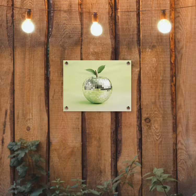 Tuinposter - Groen - Disco - Decoratie - Appel — 2