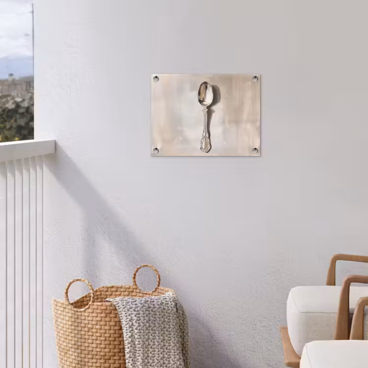 Tuinposter - Lepel - Verf - Zilver — 3