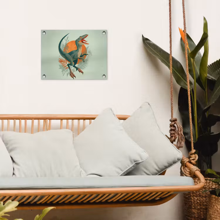 Tuinposter - Dino - Bladeren - Grafisch - Groen — 5