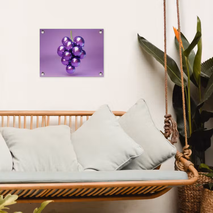 Tuinposter - Druif - Disco - Glitter - Paars — 5