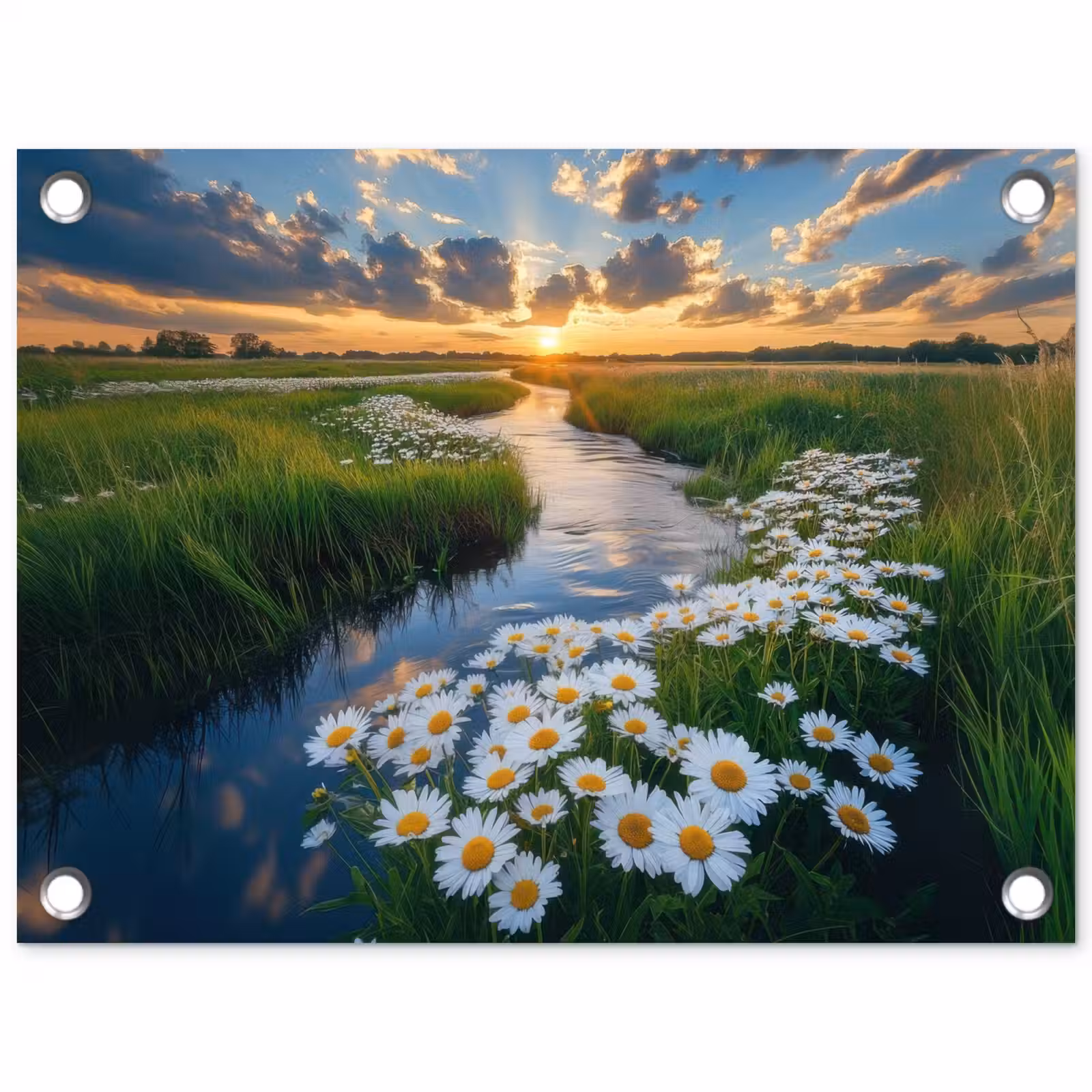 Tuinposter - Beekje - Landschap - Margriet — 1