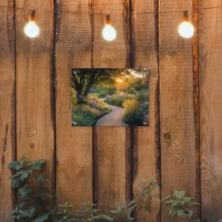 Tuinposter - Pad - Bloemen - Park — 2