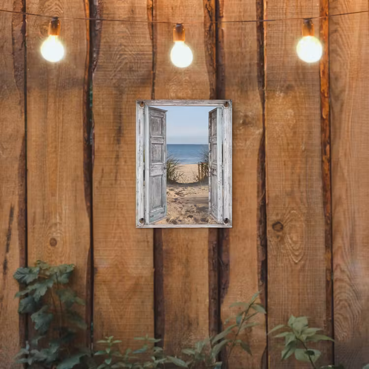 Tuinposter - Deur naar de zee — 2