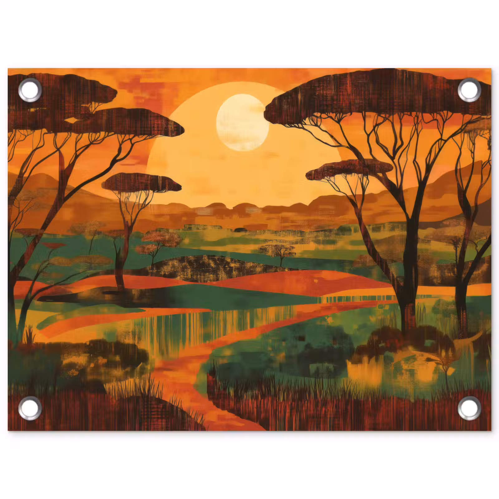 Tuinposter - Landschap - Afrikaans - Zon — 1