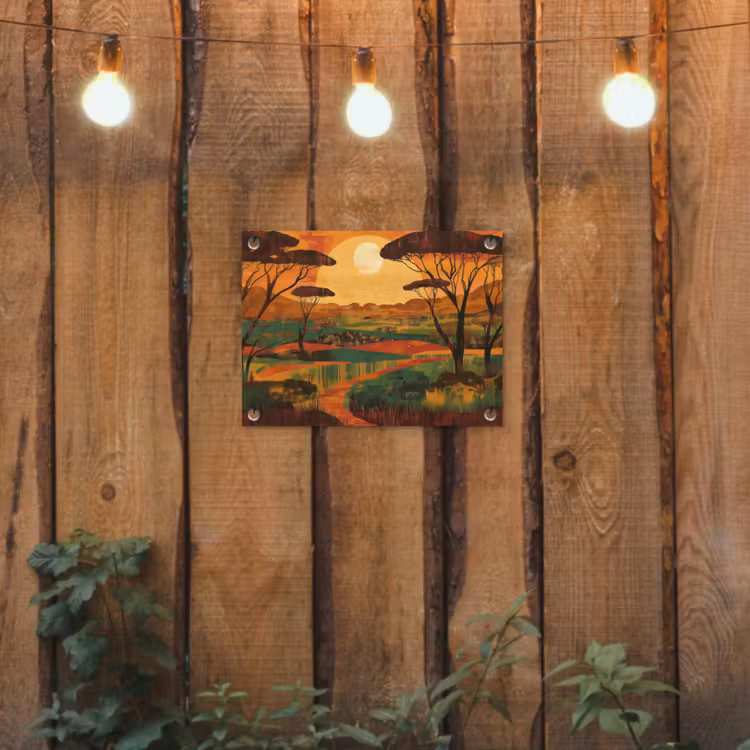 Tuinposter - Landschap - Afrikaans - Zon — 2