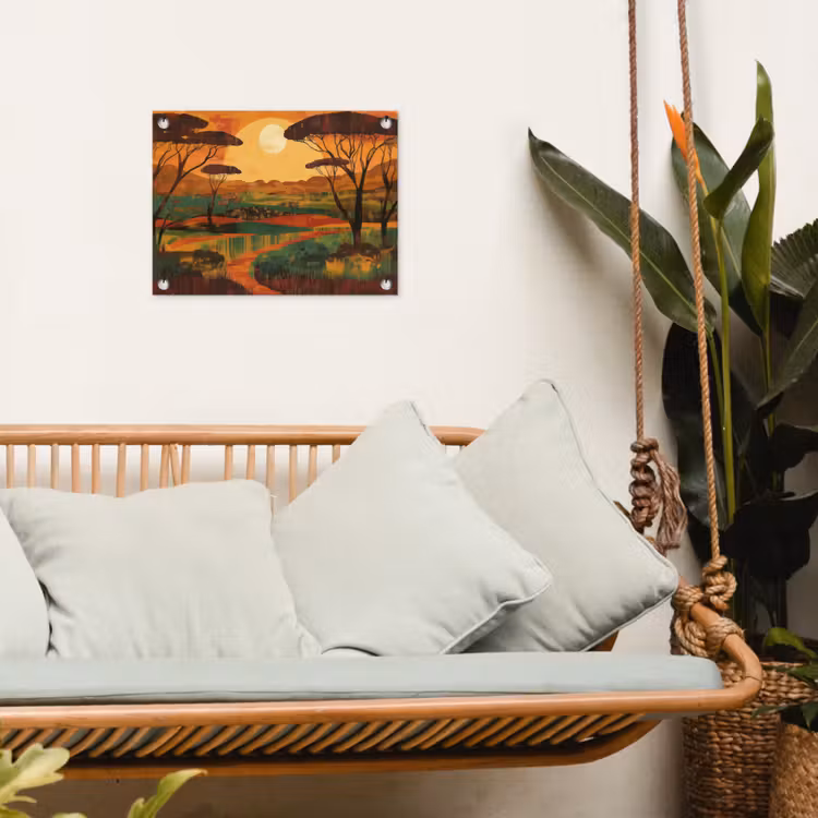 Tuinposter - Landschap - Afrikaans - Zon — 5