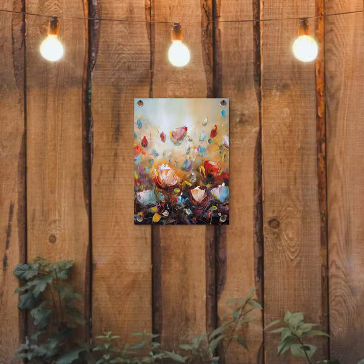 Tuinposter - Bloemen - Kunst - Natuur - Olieverf — 2