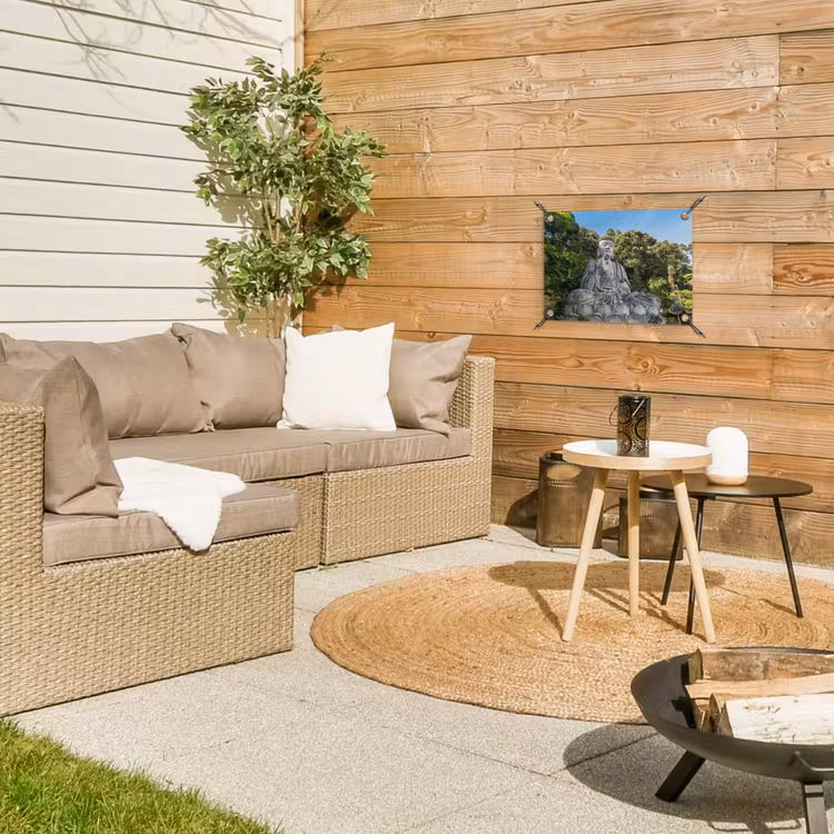 Tuinposter - Boeddha beelden - Jungle - Buddha - Spiritualiteit - Mediteren — 4