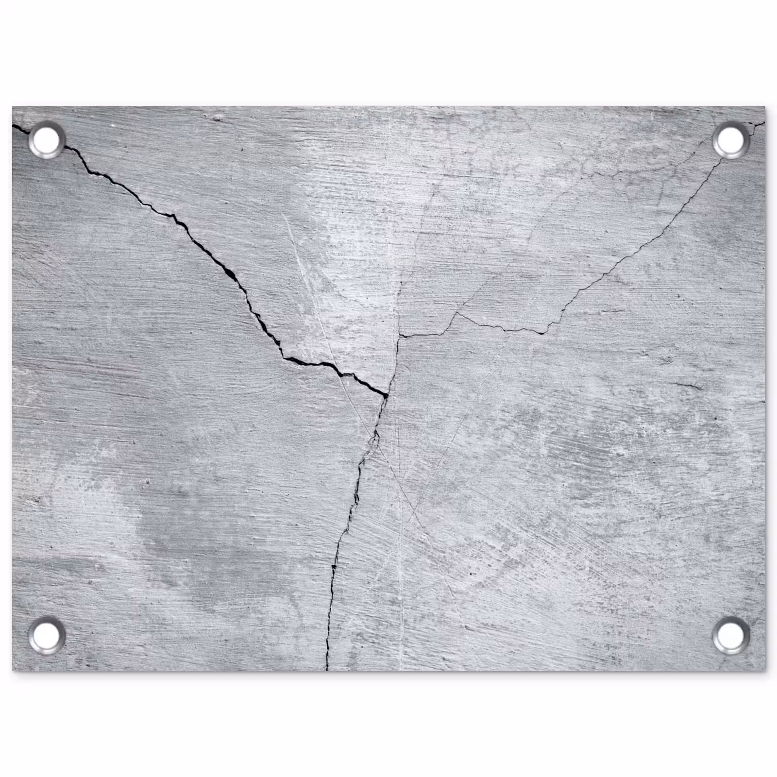 Tuinposter - Beton - Scheur - Grijs — 1