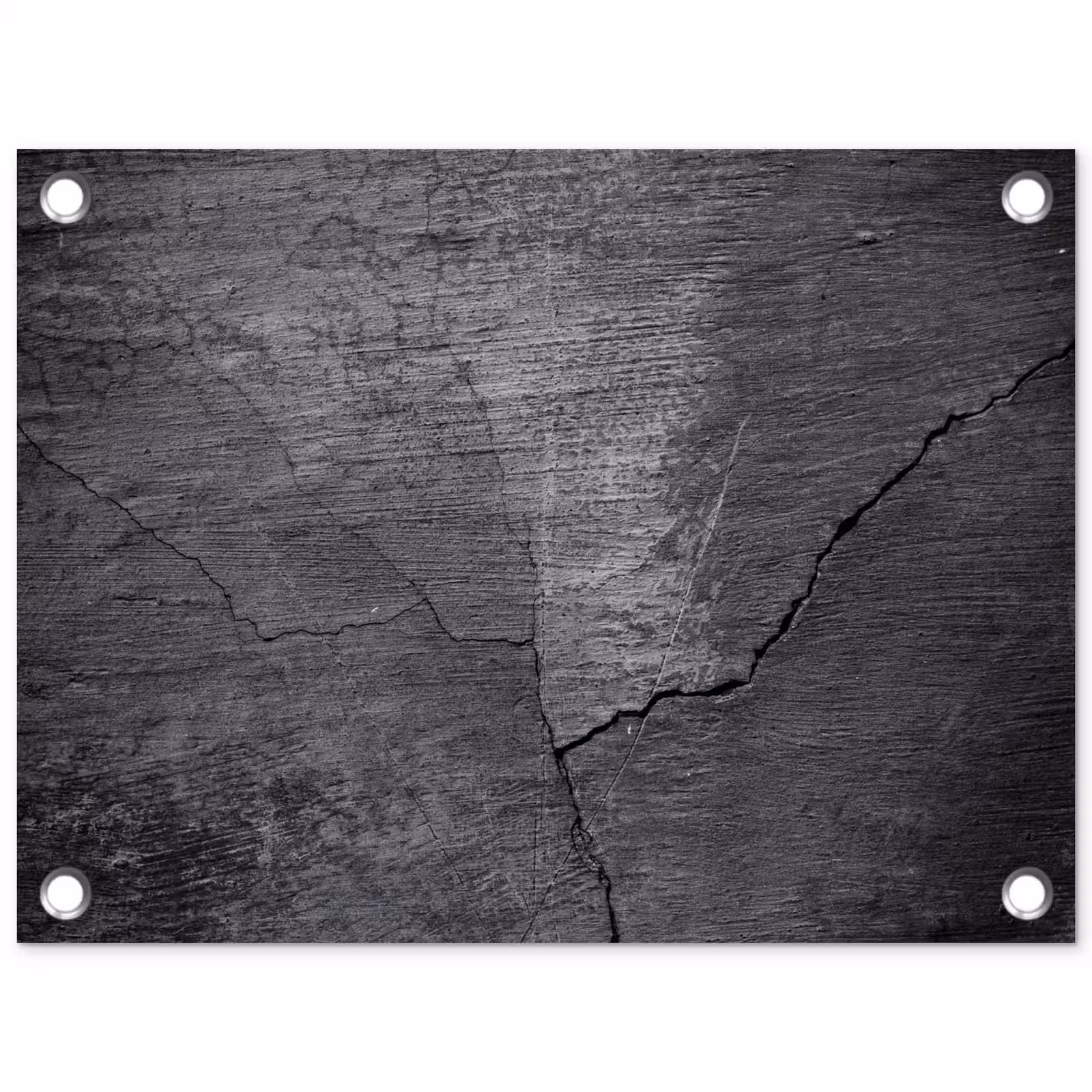 Tuinposter - Beton - Zwart - Scheur — 1