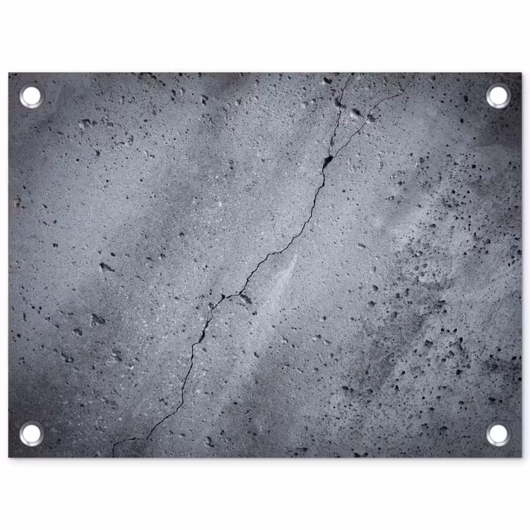 Tuinposter - Beton - Grijs - Scheur — 1