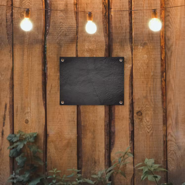 Tuinposter - Beton print - Industrieel - Zwart — 2