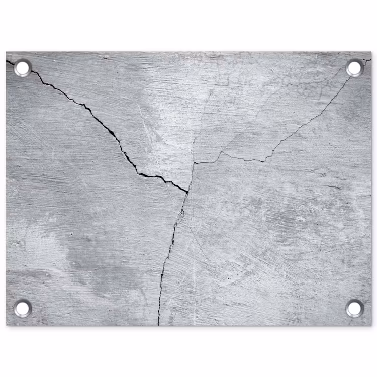 Tuinposter - Beton - Scheur - Grijs — 1