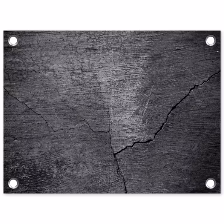 Tuinposter - Beton - Zwart - Scheur — 1
