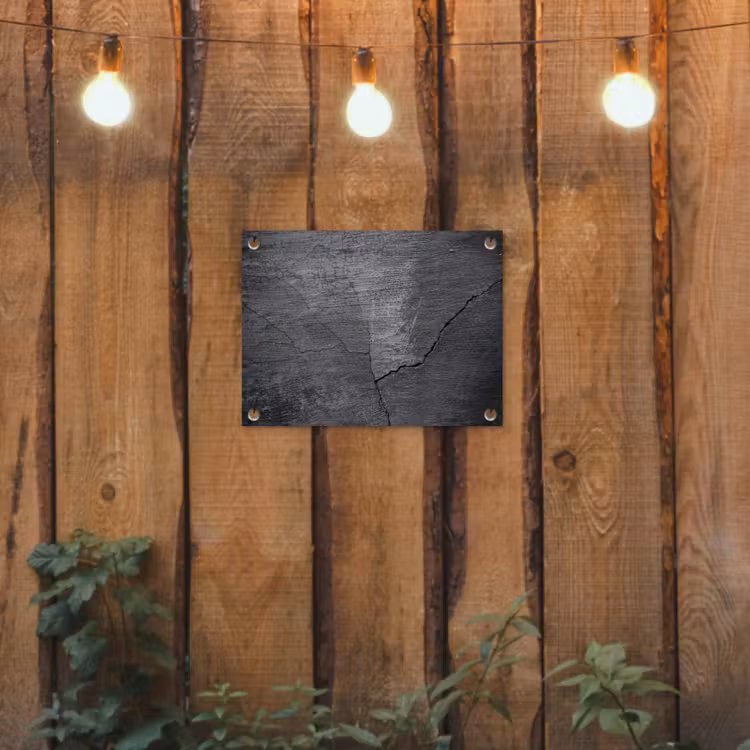 Tuinposter - Beton - Zwart - Scheur — 2