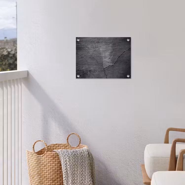 Tuinposter - Beton - Zwart - Scheur — 3