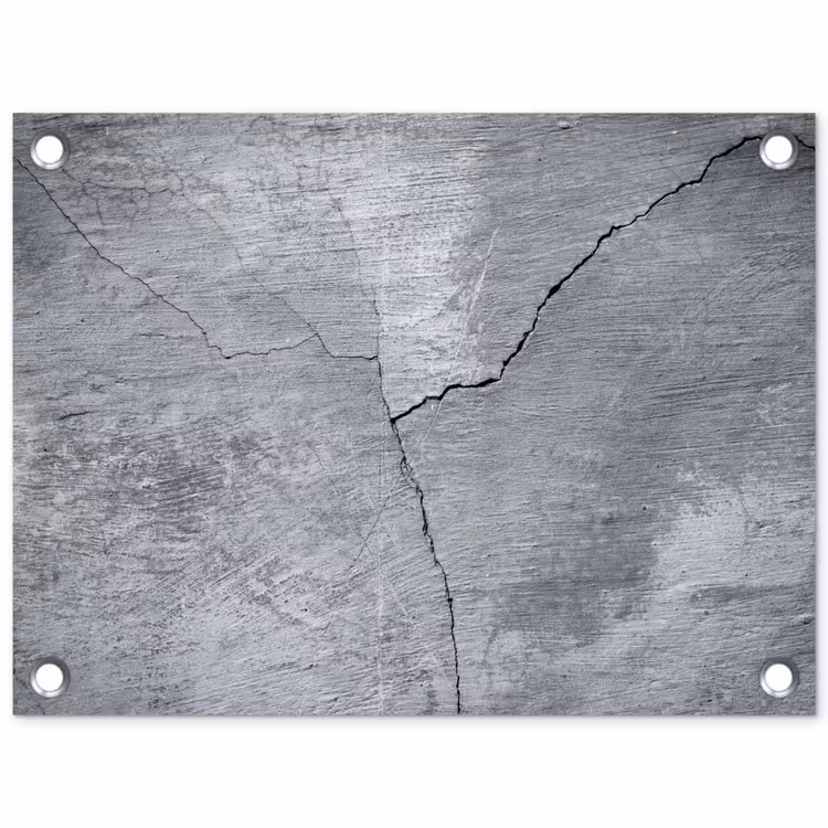 Tuinposter - Beton - Grijs - Scheur — 1