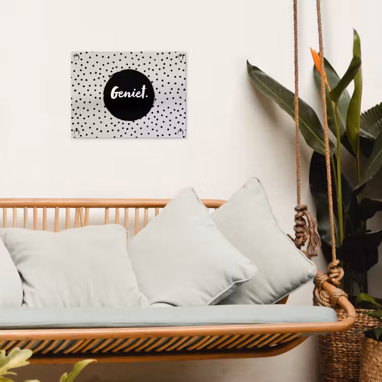 Tuinposter - Geniet - Quotes - Tekst - Stippen — 5