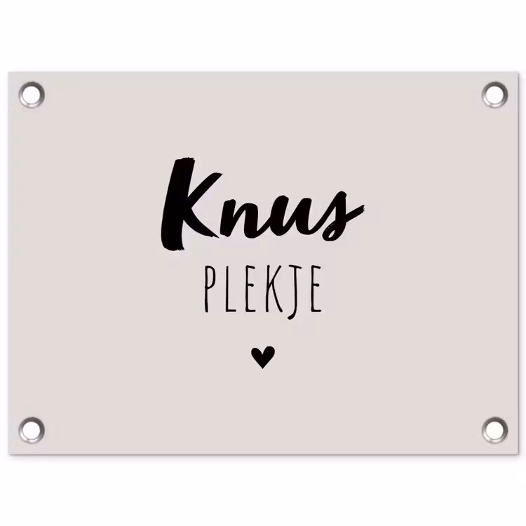 Tuinposter - Knus plekje - Quotes - Tekst - Thuis — 1