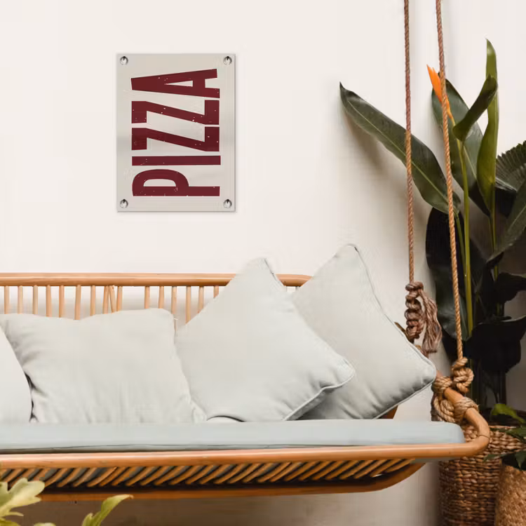 Tuinposter - Pizza - Vintage - Decoratie - Japandi — 5
