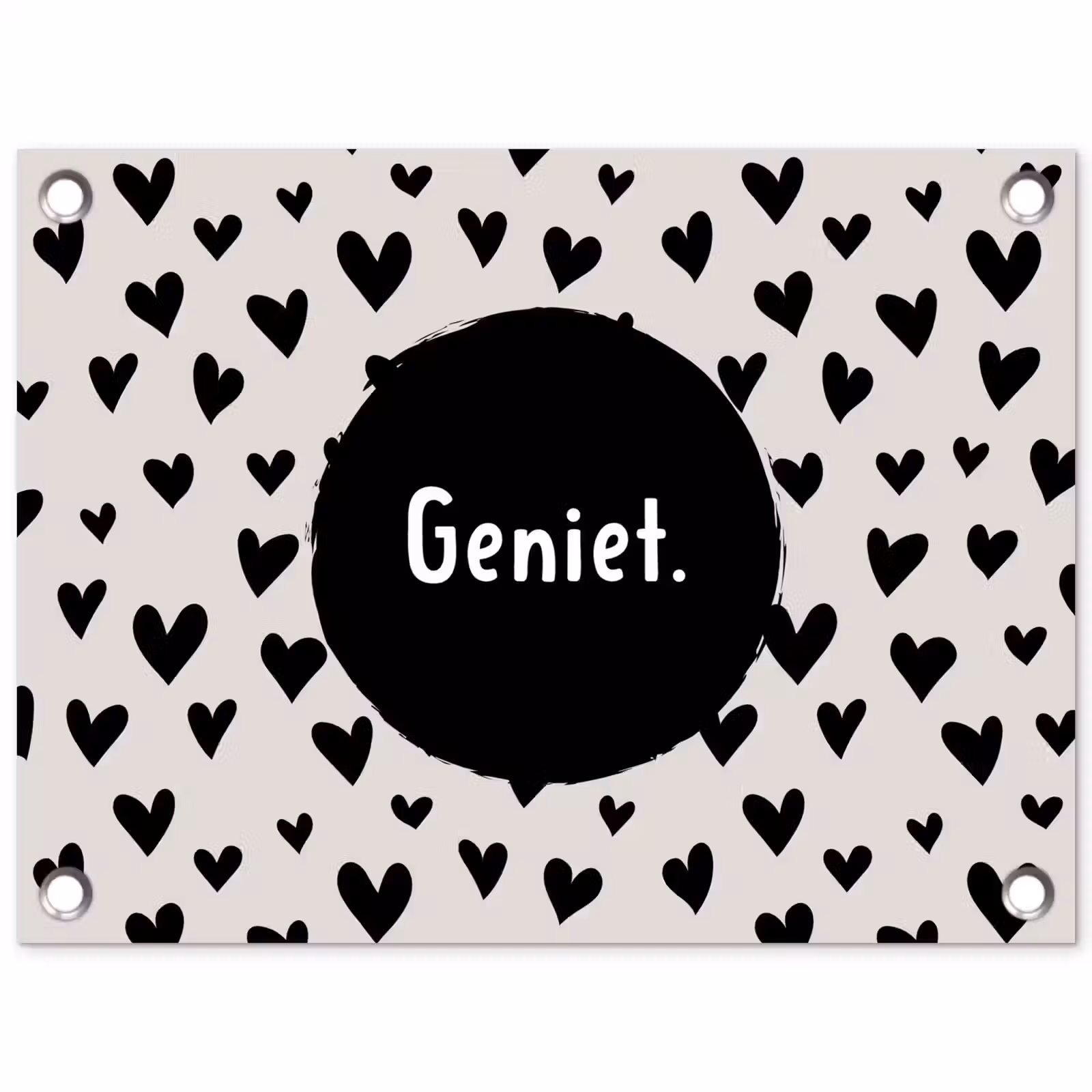 Tuinposter - Quotes - Hartje - Tekst - Geniet — 1