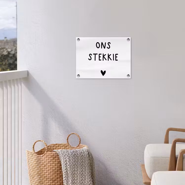 Tuinposter - Ons stekkie - Quotes - Spreuken — 3