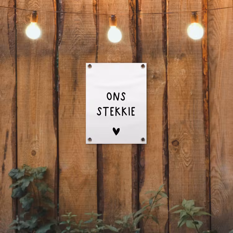 Tuinposter - Ons stekkie - Spreuken - Quotes — 2