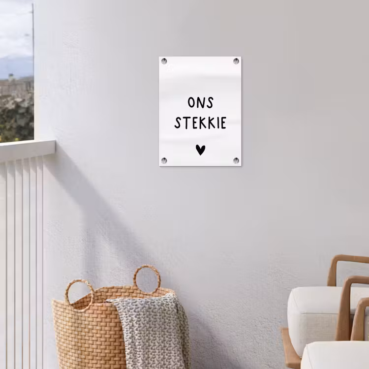 Tuinposter - Ons stekkie - Spreuken - Quotes — 3
