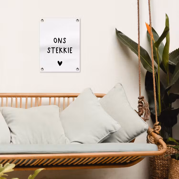 Tuinposter - Ons stekkie - Spreuken - Quotes — 5